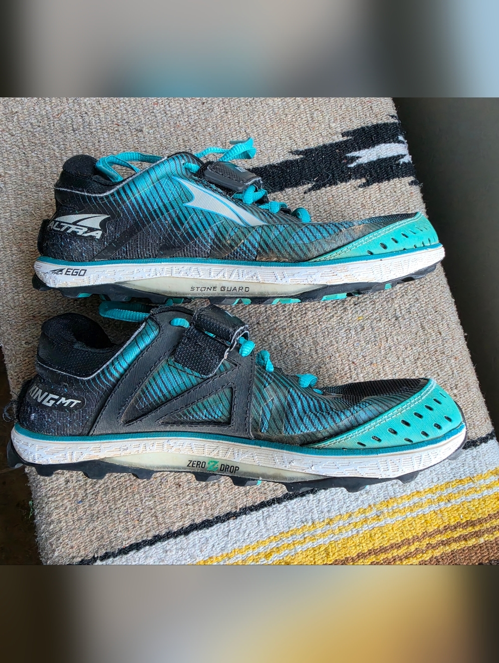 Altra Women's Teal and Black Trail Running Shoes
